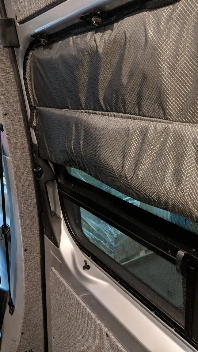 2007   Sprinter Van Fabric - Sliding Door Magnetic Window Shade w/Top Fasteners