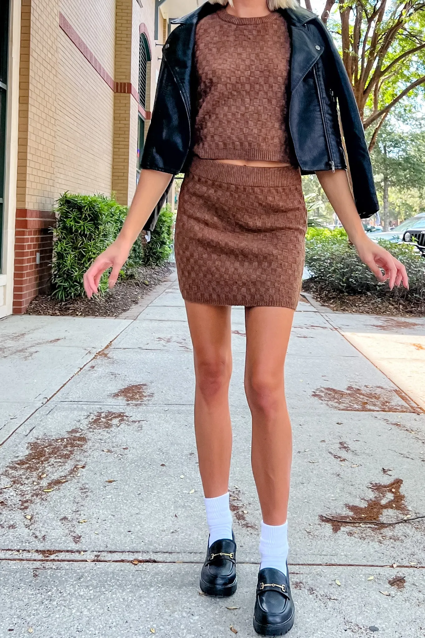 Alana Weave Knit Skirt - FINAL SALE