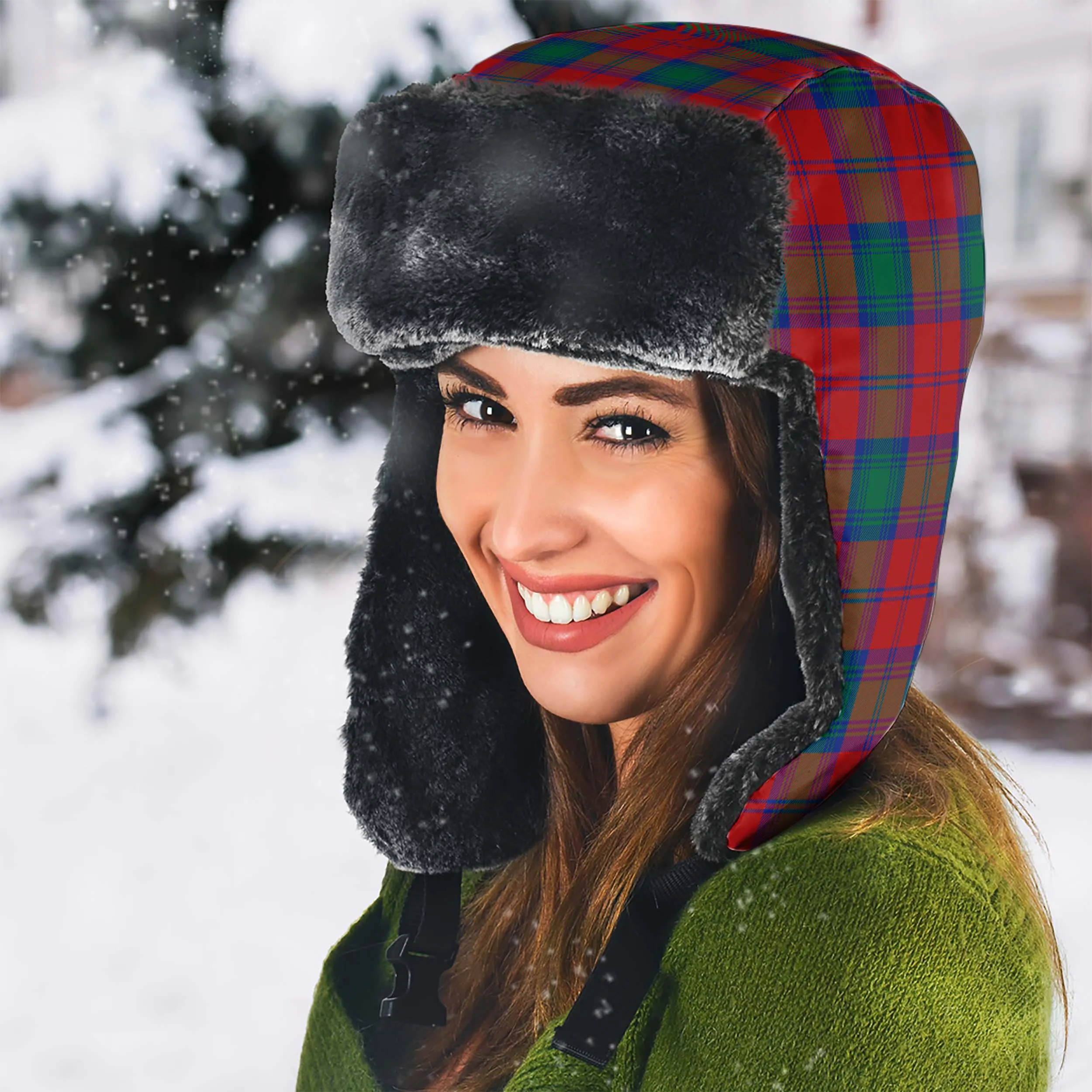 Auchinleck (Affleck) Tartan Winter Trapper Hat