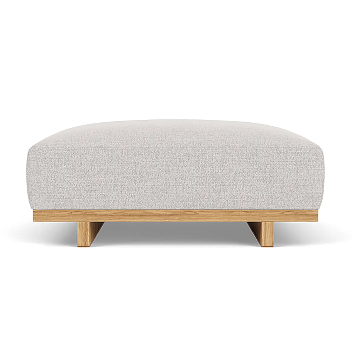 Aya Fabric Ottoman (Oak)