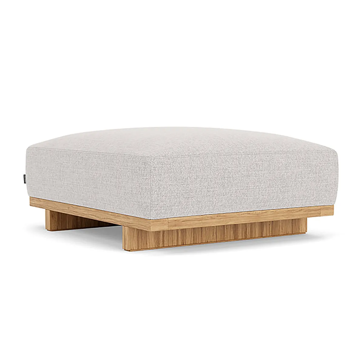 Aya Fabric Ottoman (Oak)