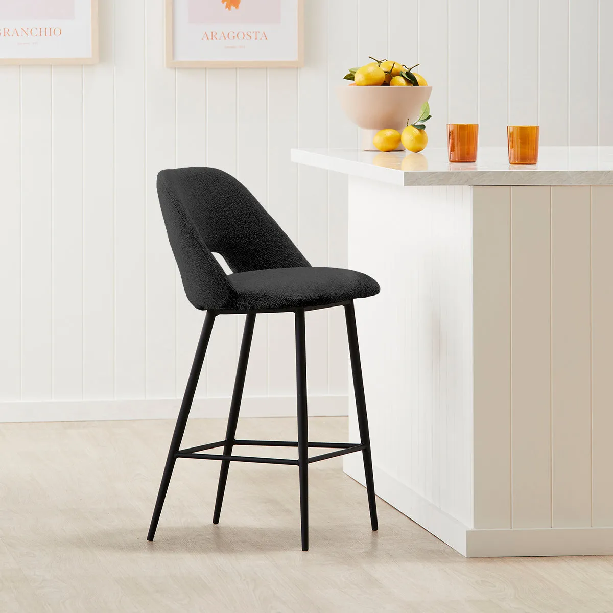 Belmont Fabric Bar Stool