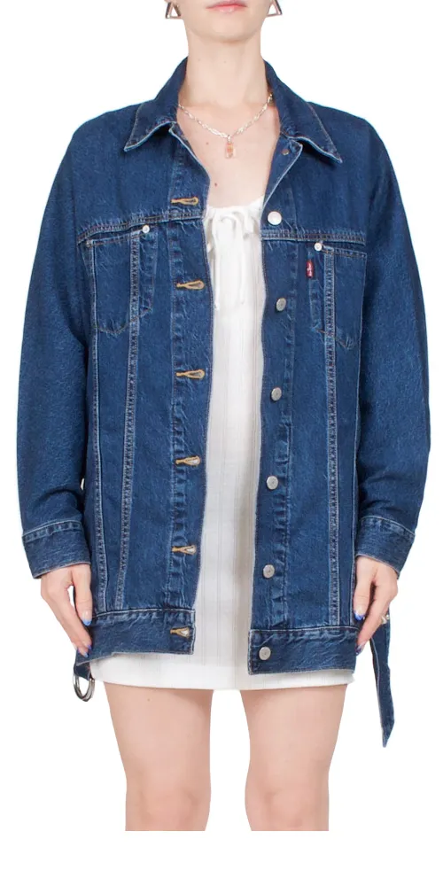 Belted Dolman Trucker Jacket