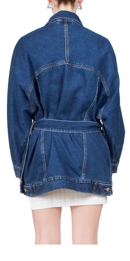 Belted Dolman Trucker Jacket