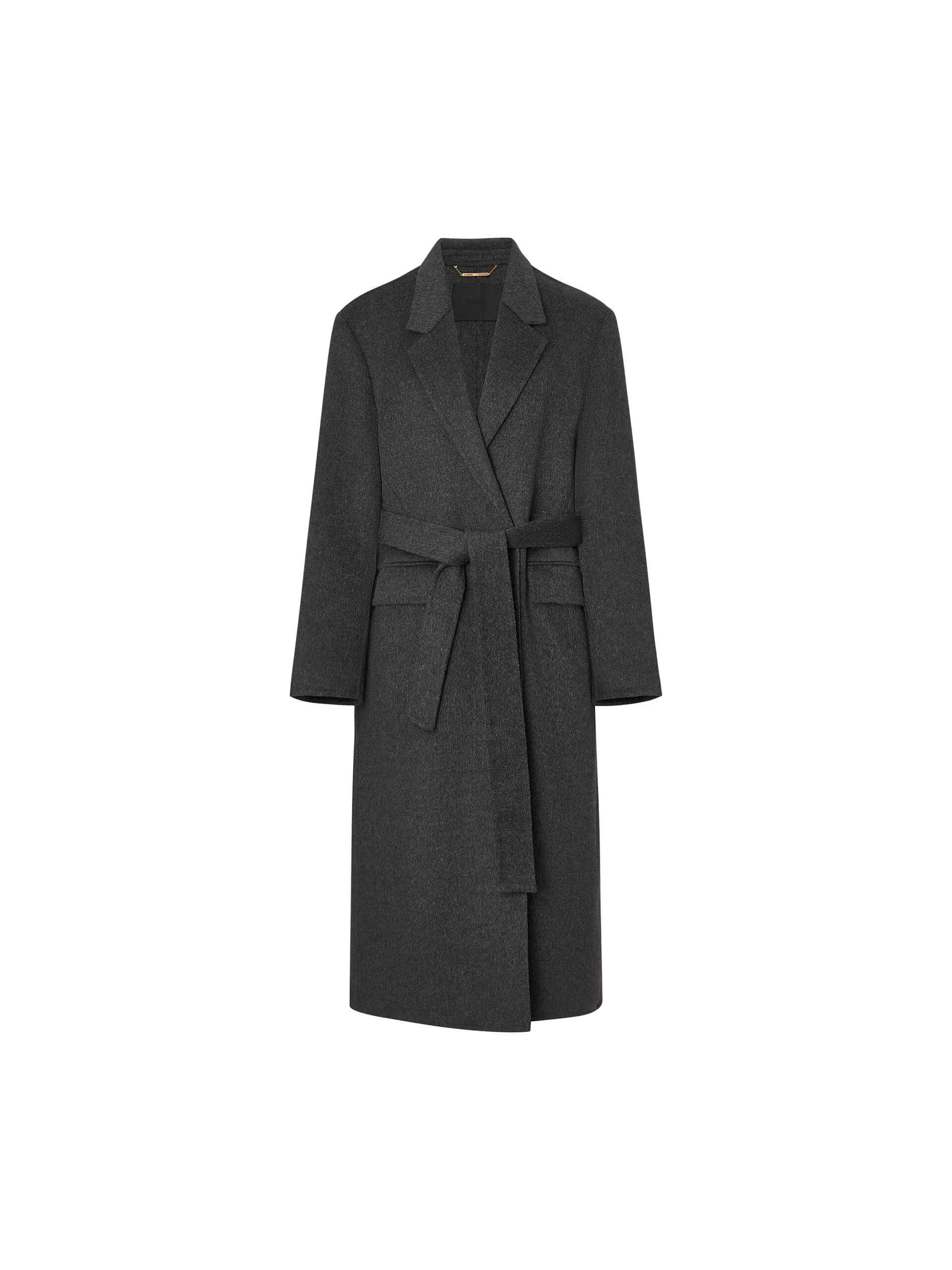 Belted Double Faced Wool Coat