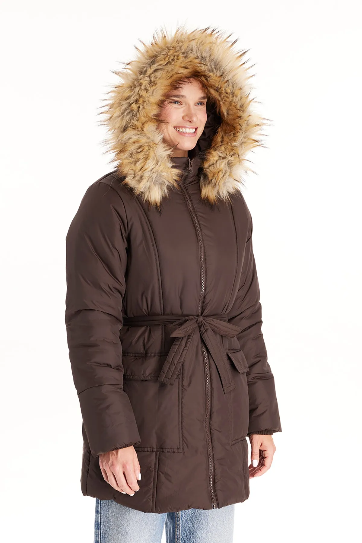 Belted Waterproof Winter Coat