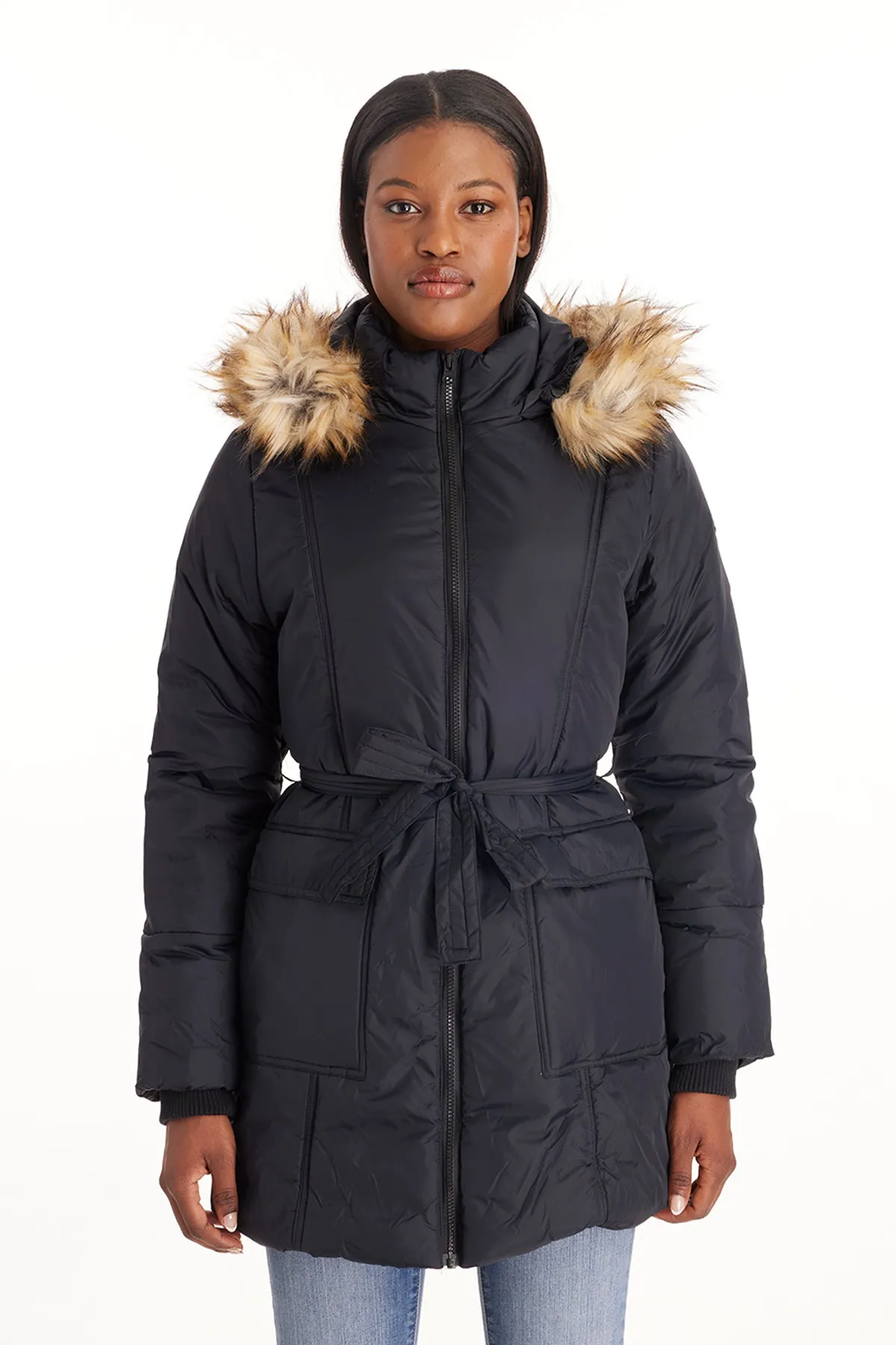 Belted Waterproof Winter Coat