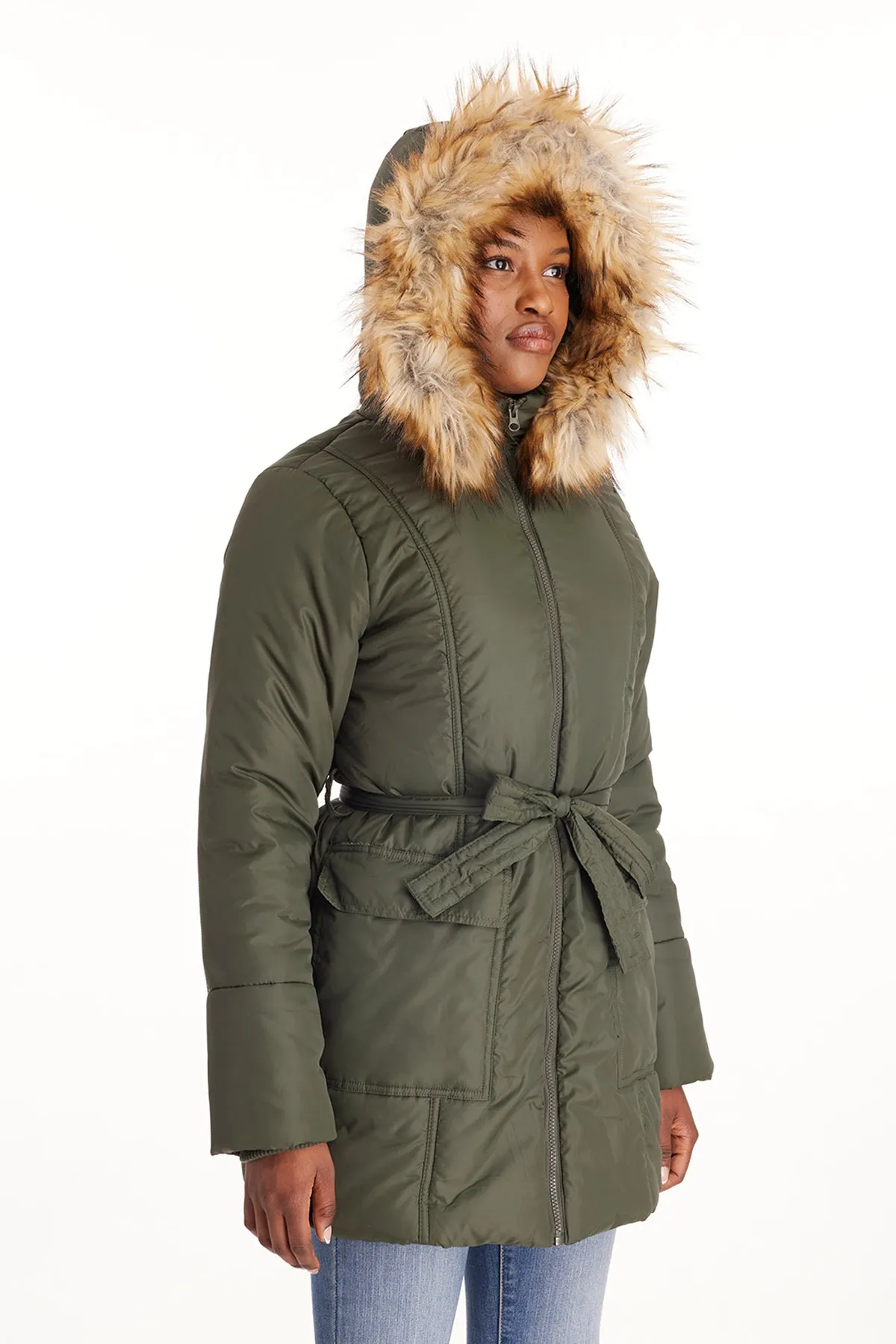 Belted Waterproof Winter Coat