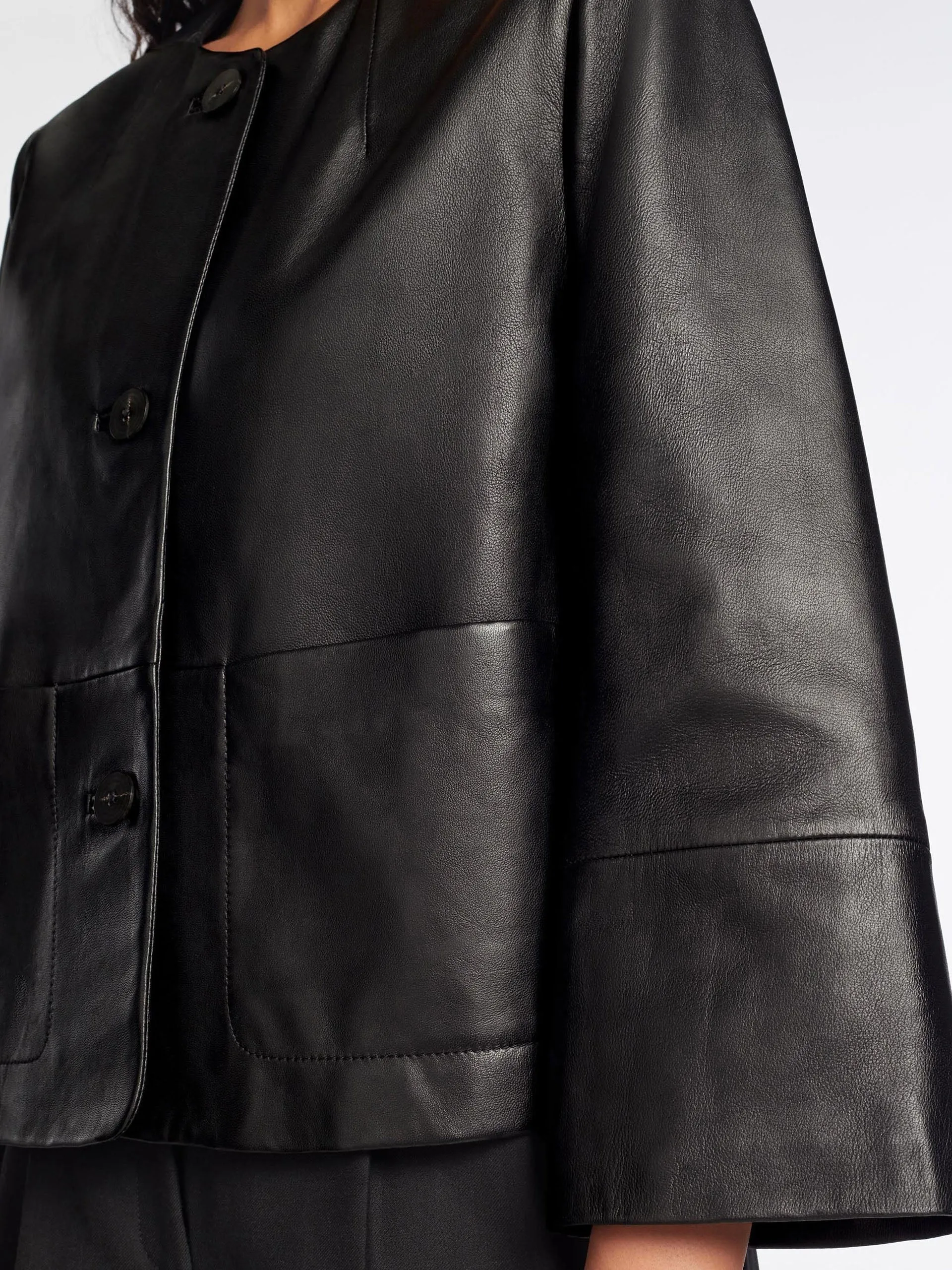 Black leather Leah jacket