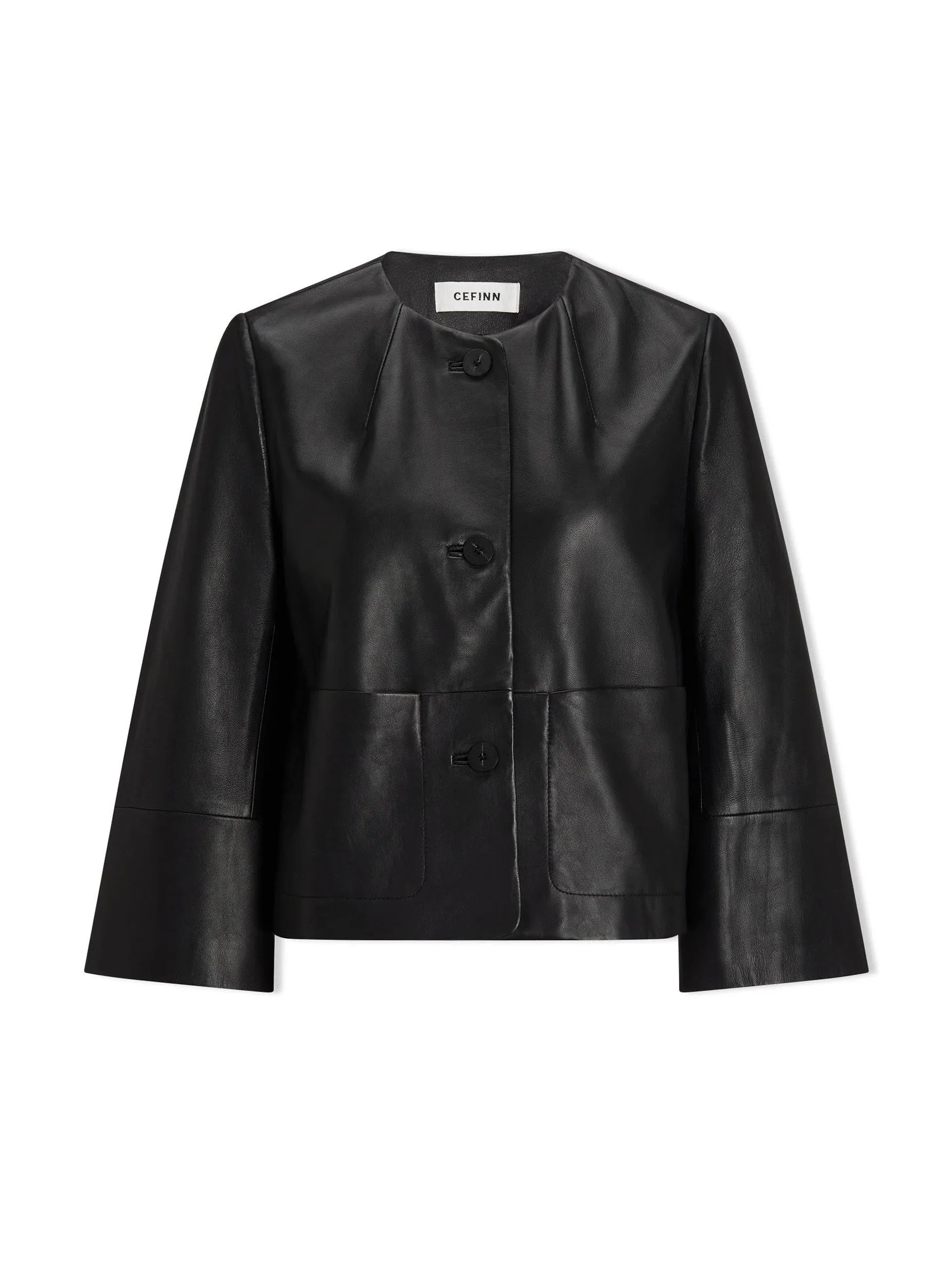 Black leather Leah jacket