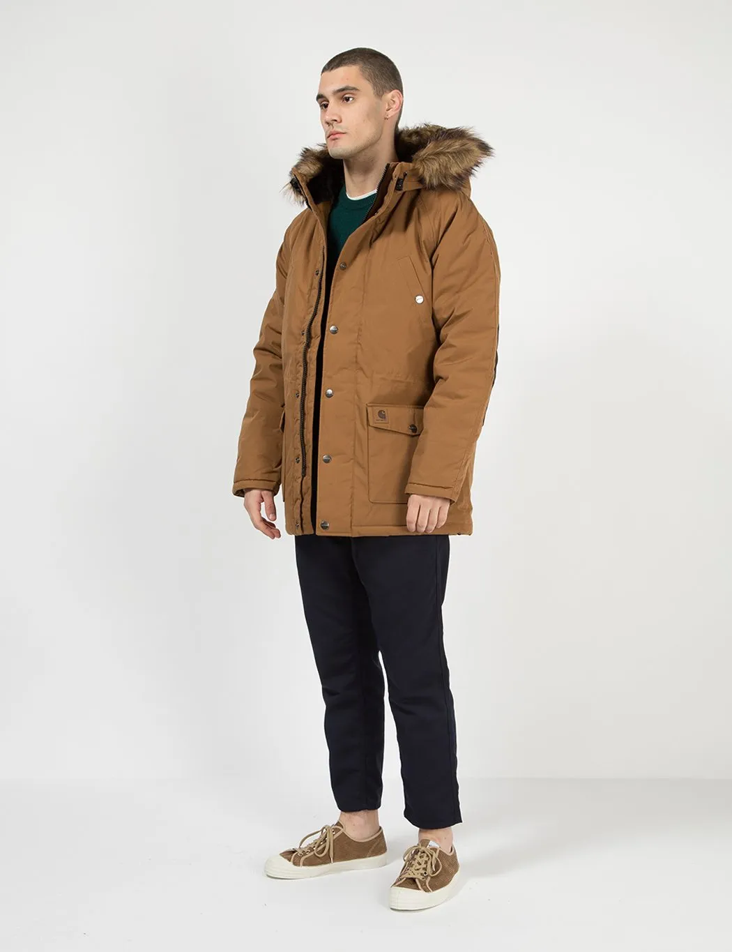 Carhartt-WIP Trapper Parka - Hamilton Brown / Black