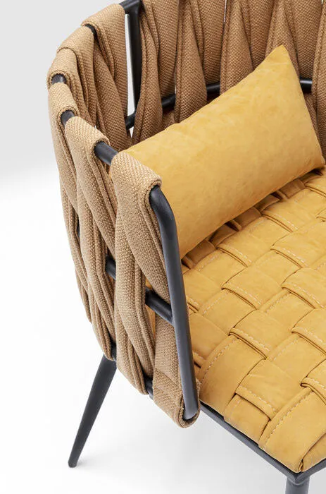 Cheerio Yellow Chair with Armrest (4/Set)