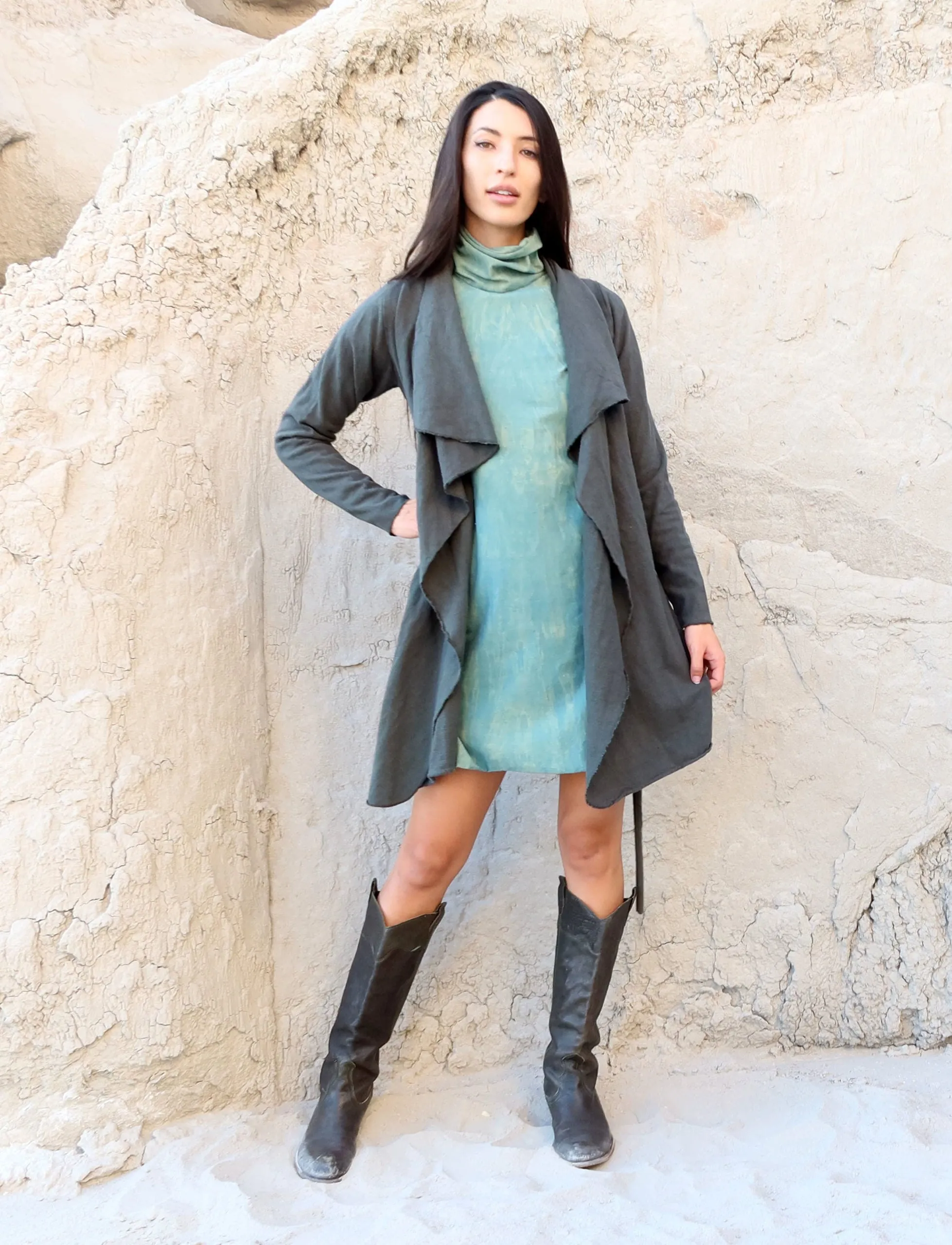 Cocoon Belted Tunic Jacket