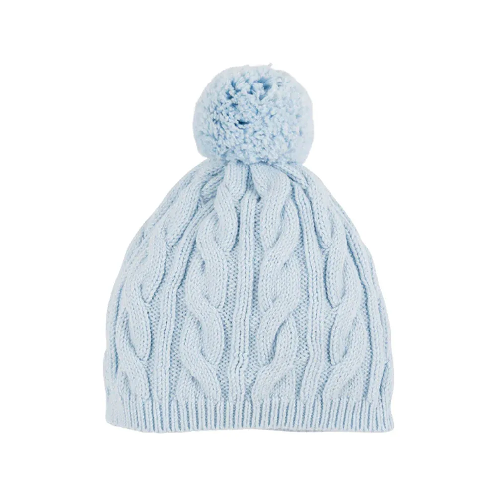 Collins Cable Knit Hat - Buckhead Blue