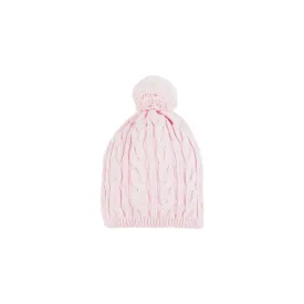 Collins Cable Knit Hat - Palm Beach Pink