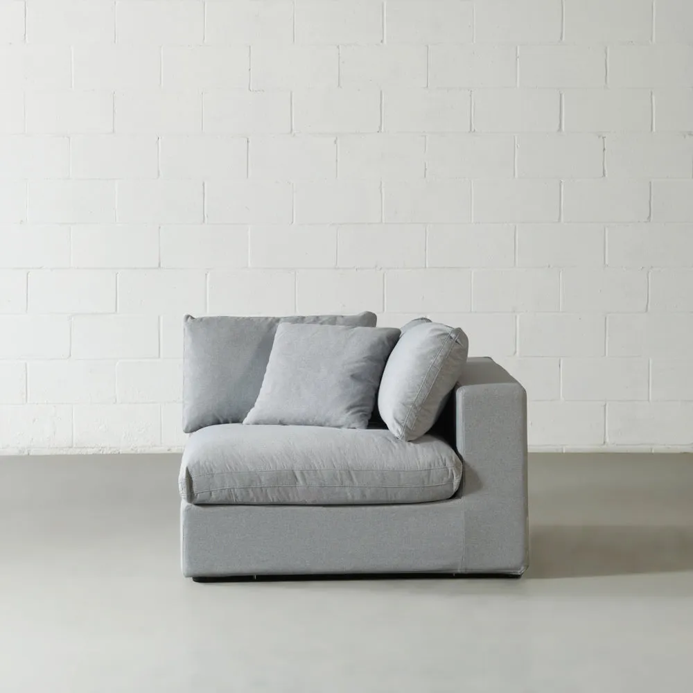 COSMIC - Grey Fabric Corner Chair Module