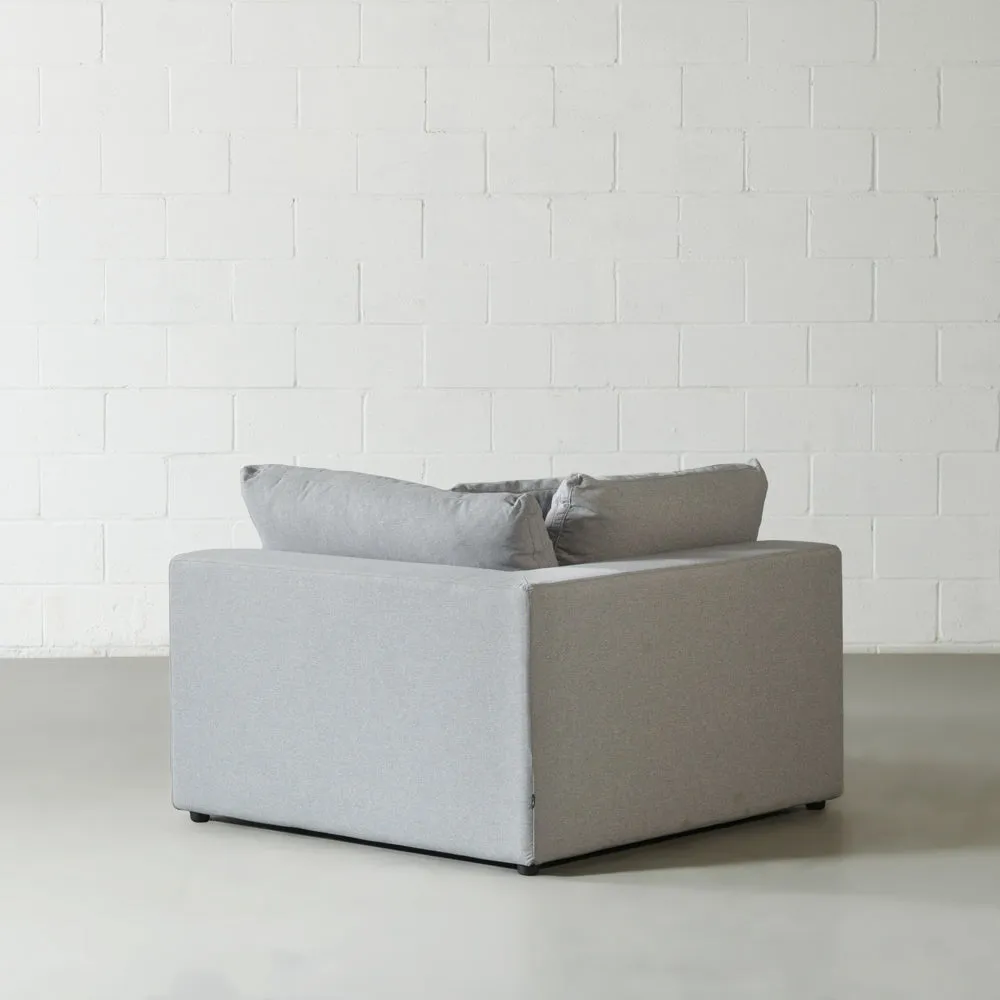 COSMIC - Grey Fabric Corner Chair Module