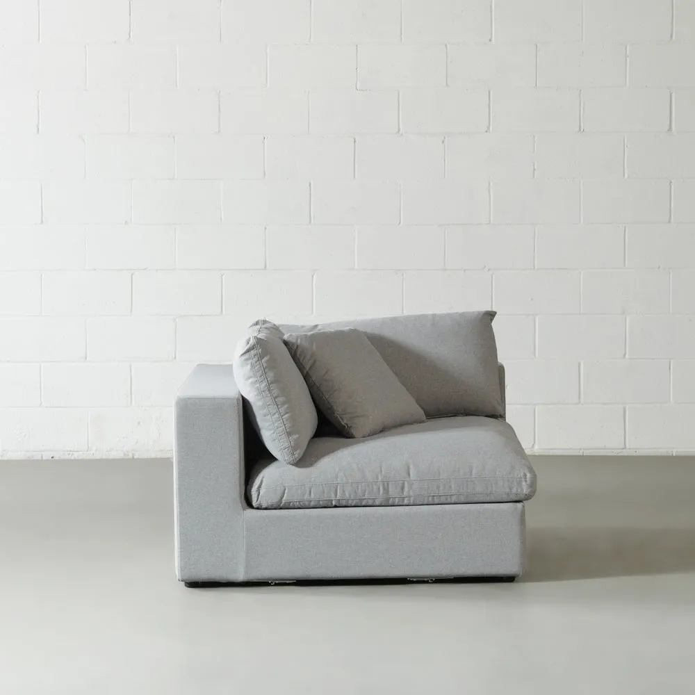 COSMIC - Grey Fabric Corner Chair Module