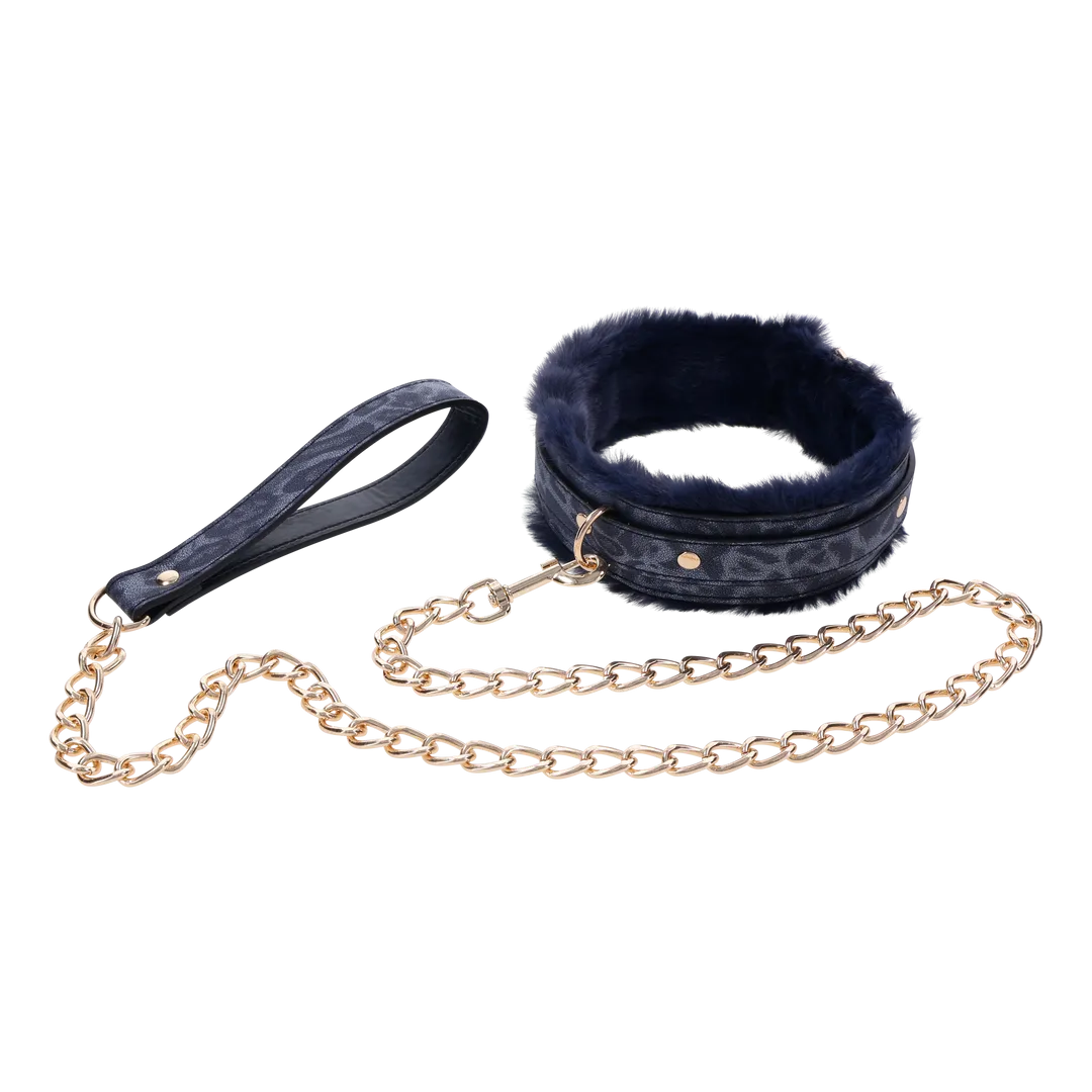 Cougar Faux Fur Collar & Leash