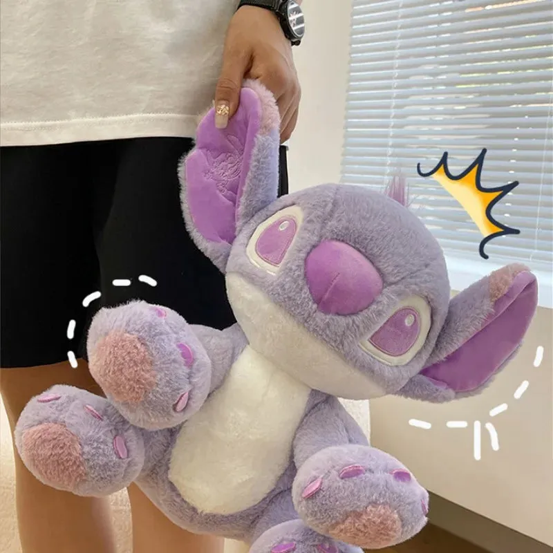 Disney Cartoon Purple Stitch Doll – Kawaii Plush Toy for Girls | Perfect Gift for Birthdays & Valentine's Day