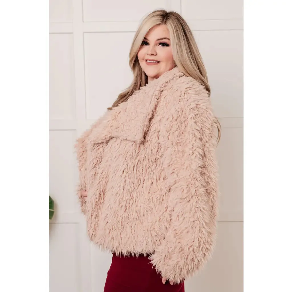 Dreaming in Blush Faux Fur Coat