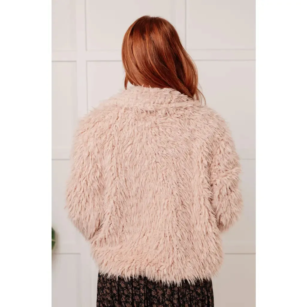 Dreaming in Blush Faux Fur Coat