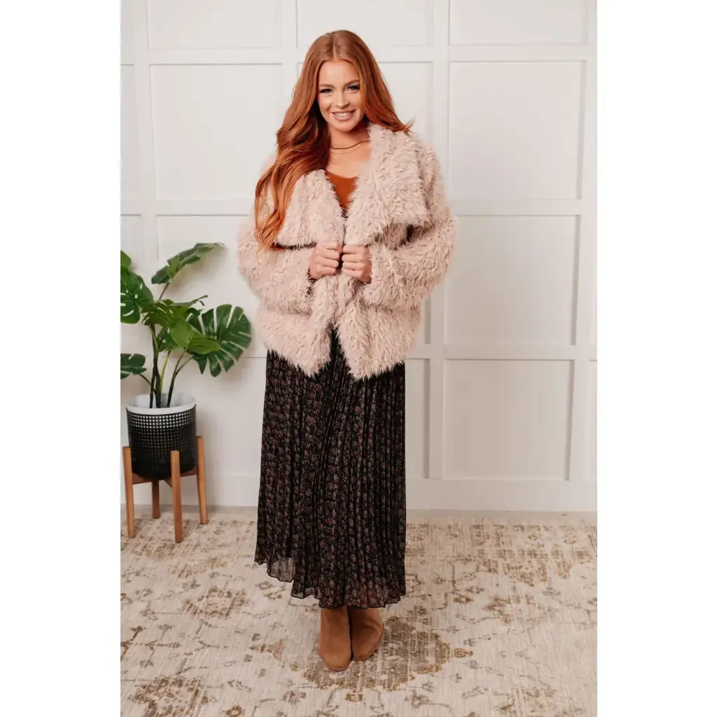 Dreaming in Blush Faux Fur Coat