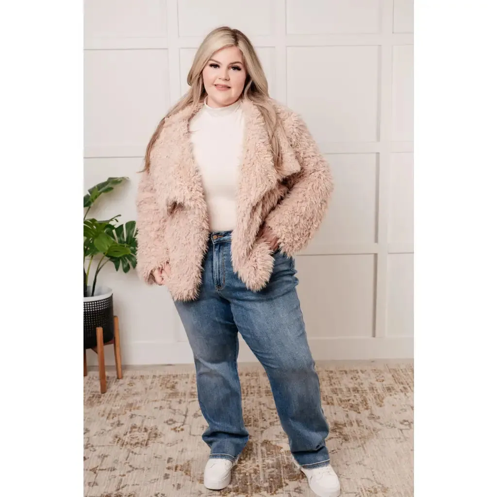 Dreaming in Blush Faux Fur Coat