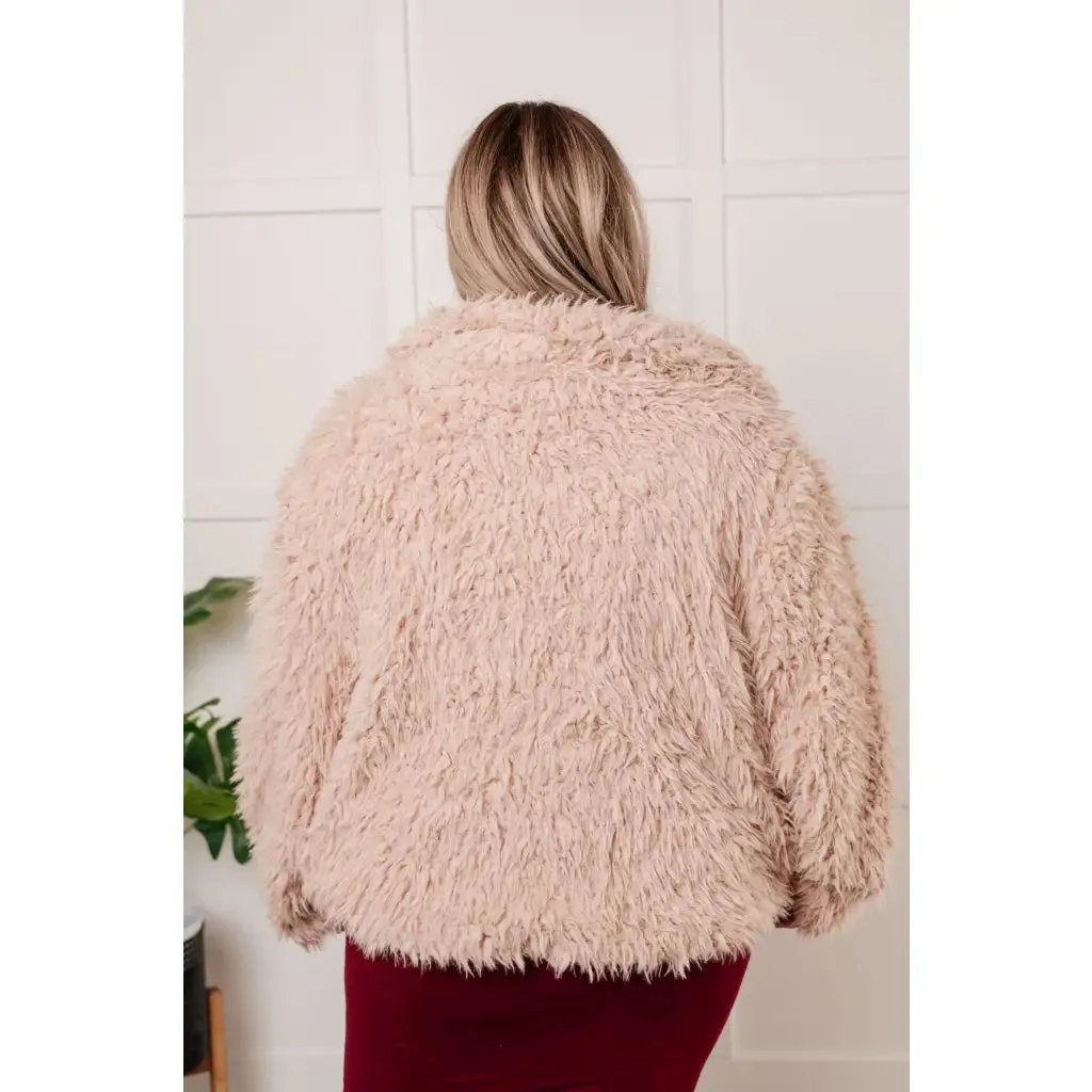 Dreaming in Blush Faux Fur Coat