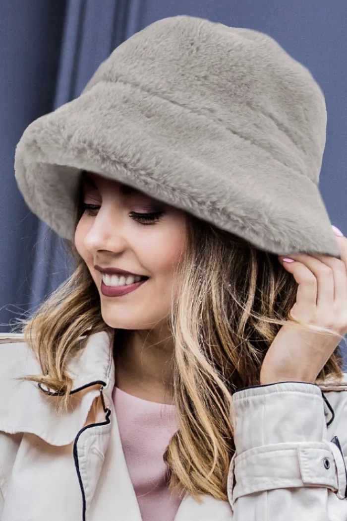 Faux Fur Bucket Hat