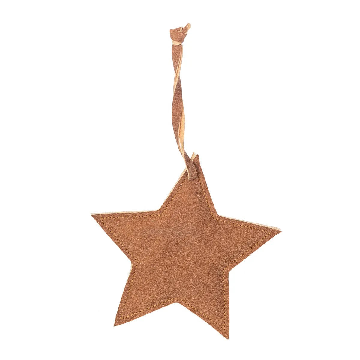 Faux Leather Star Ornament