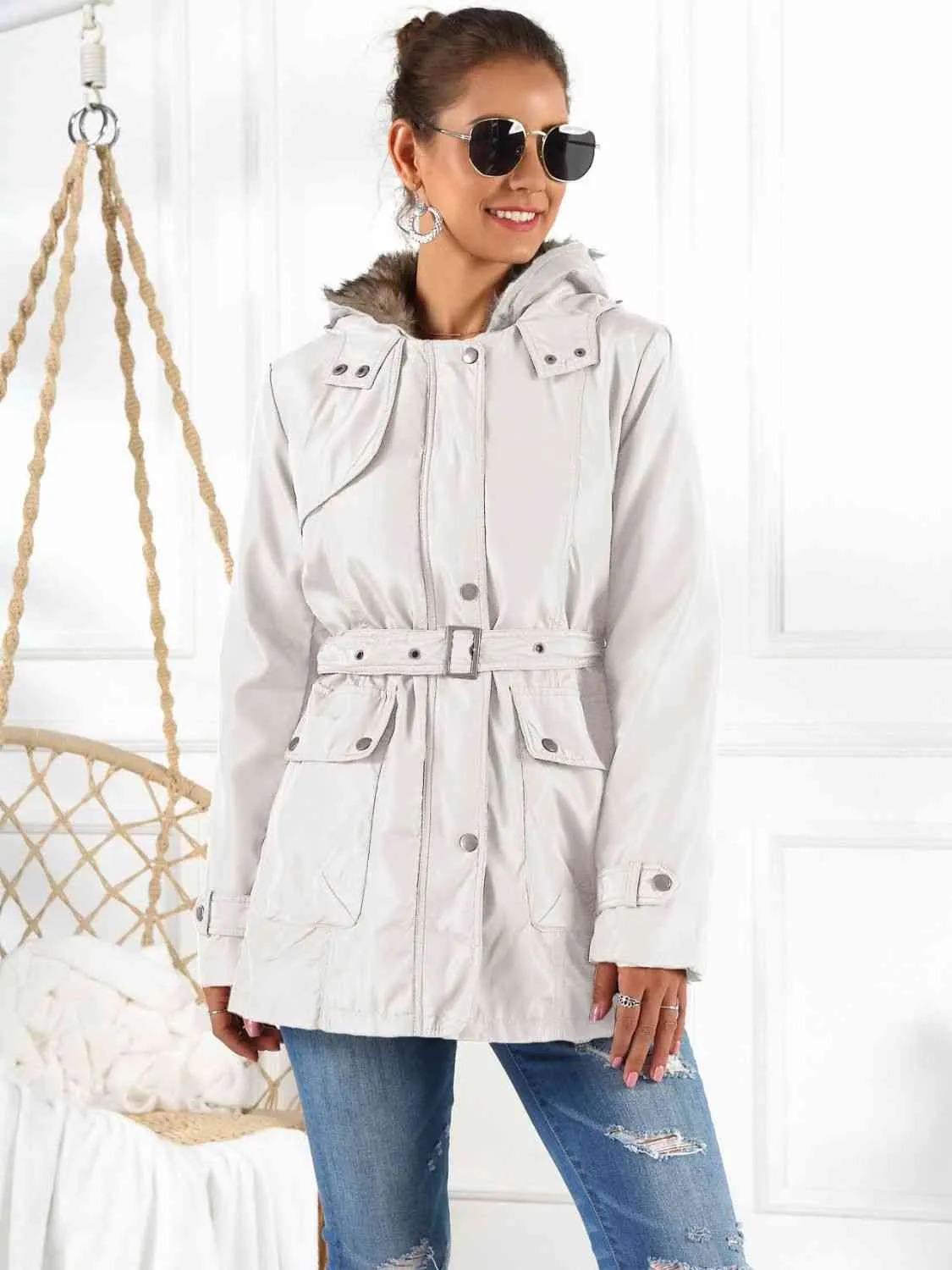 Full Size Hooded Jacket with Detachable Liner (Three-Way Wear)