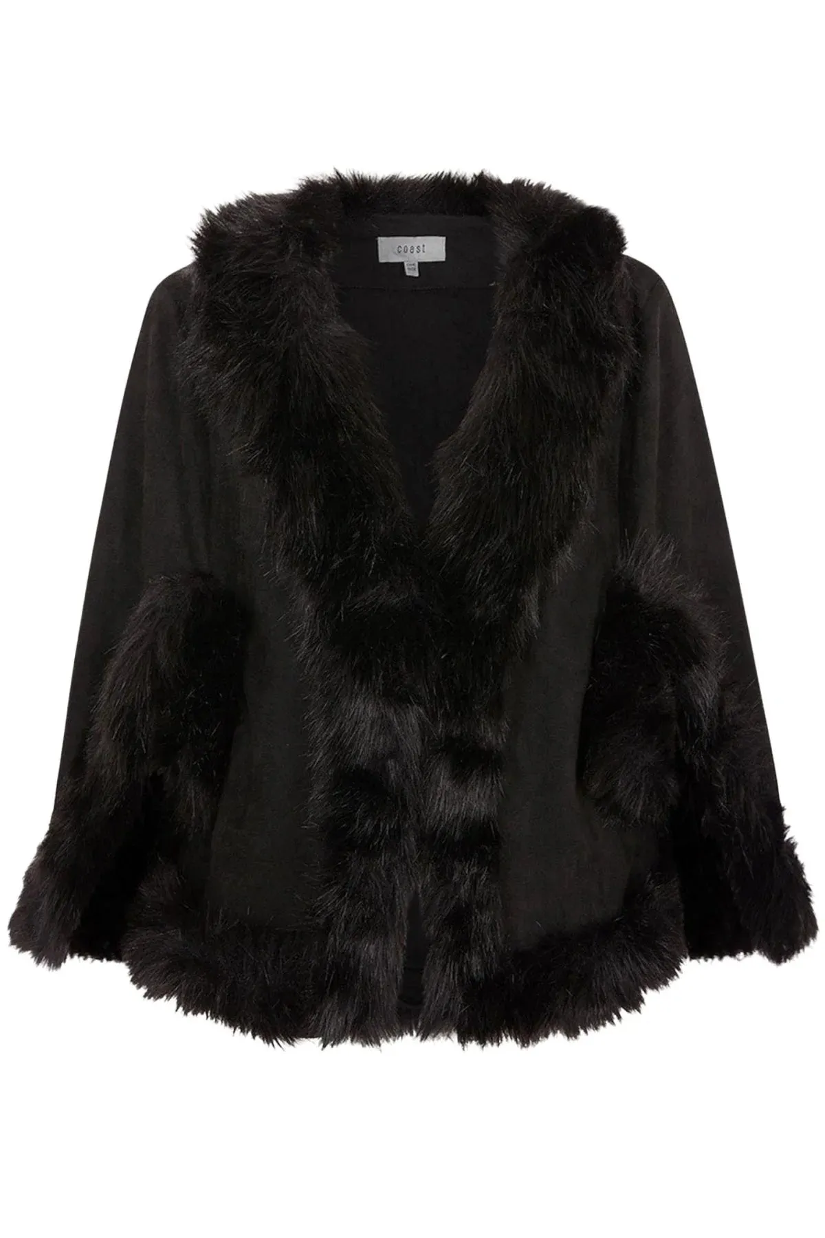 Fur Trim Bolero Cape