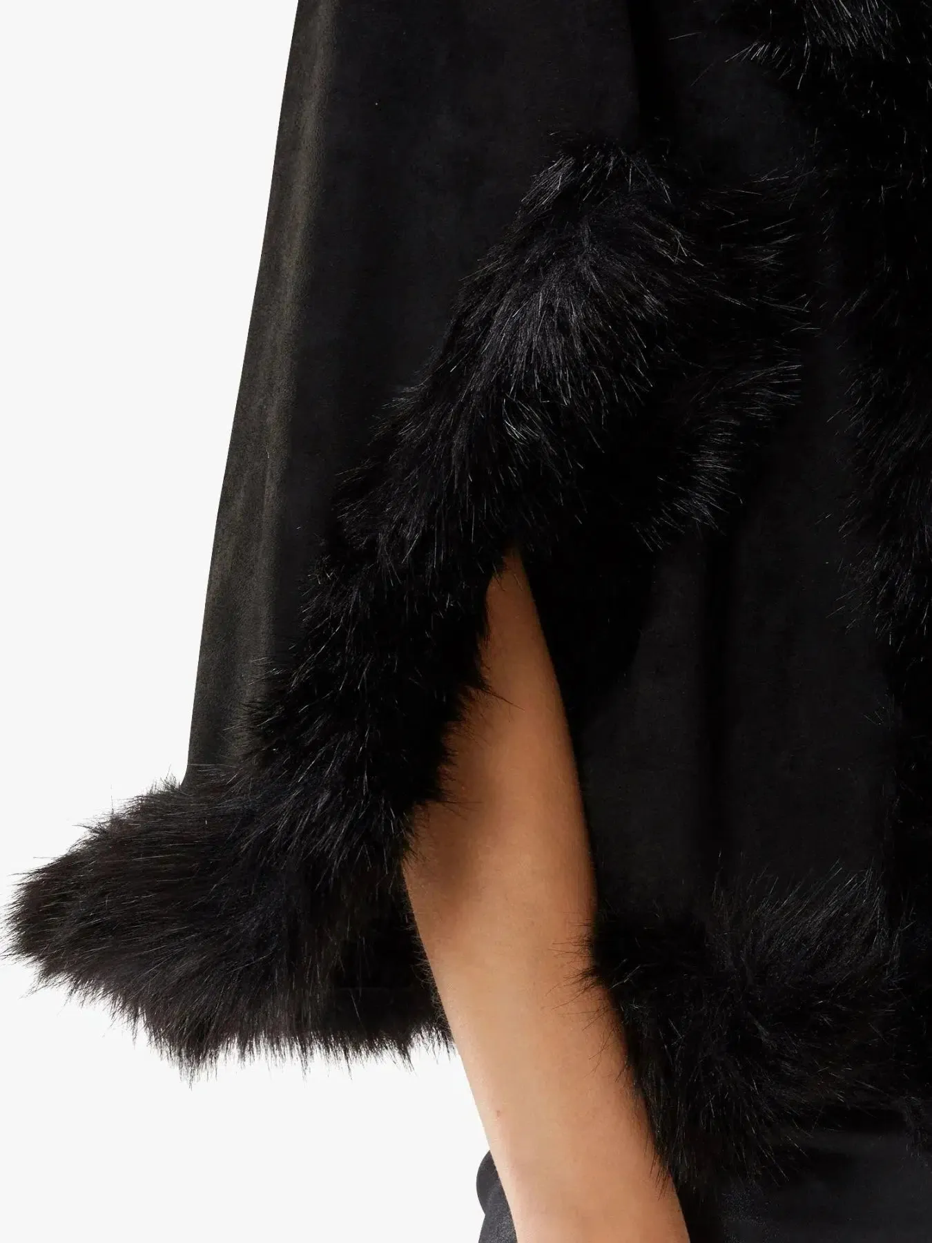 Fur Trim Bolero Cape