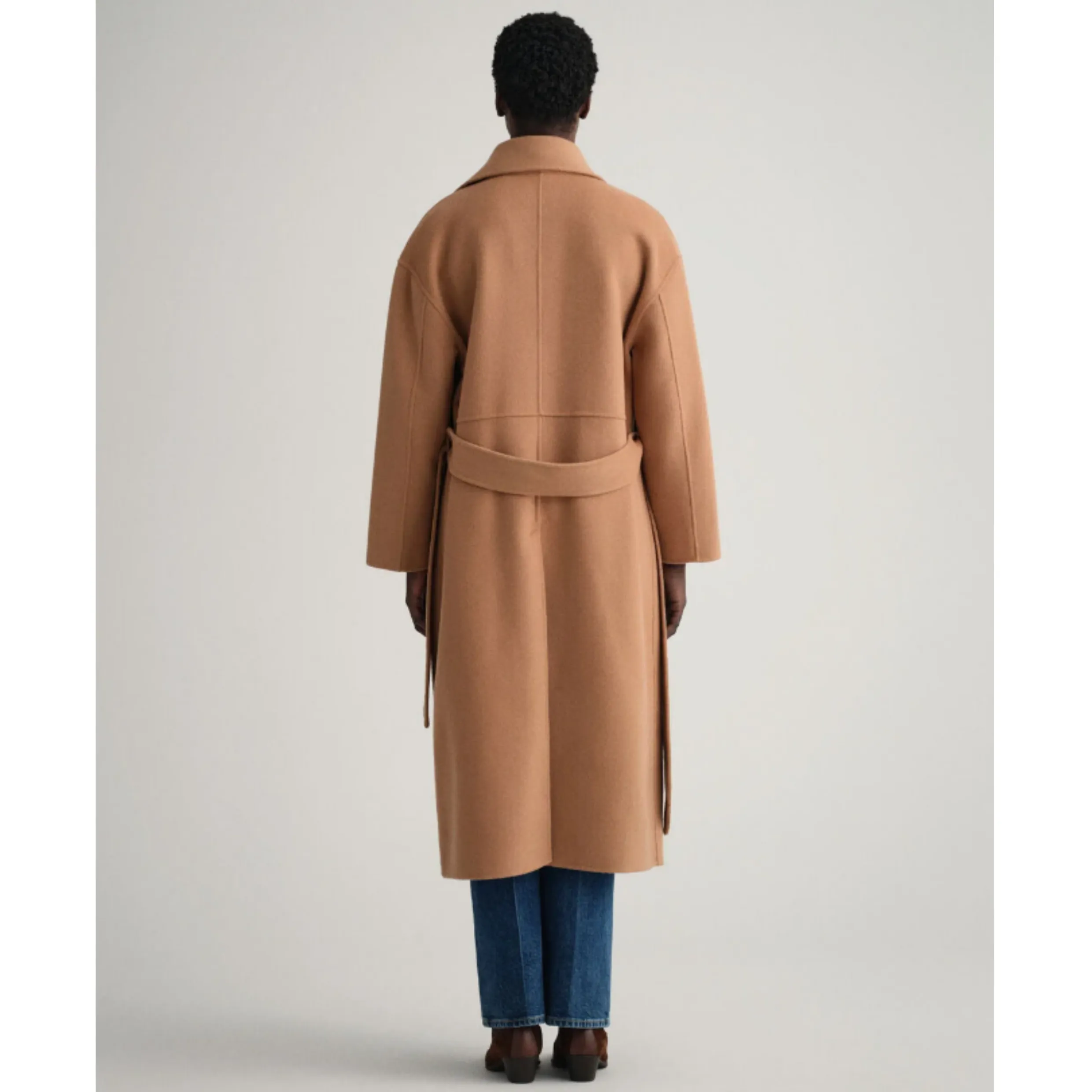 GANT Hand-Stitched Belted Wool Coat - Elegant Layering Essential