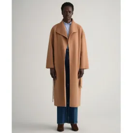 GANT Hand-Stitched Belted Wool Coat - Elegant Layering Essential