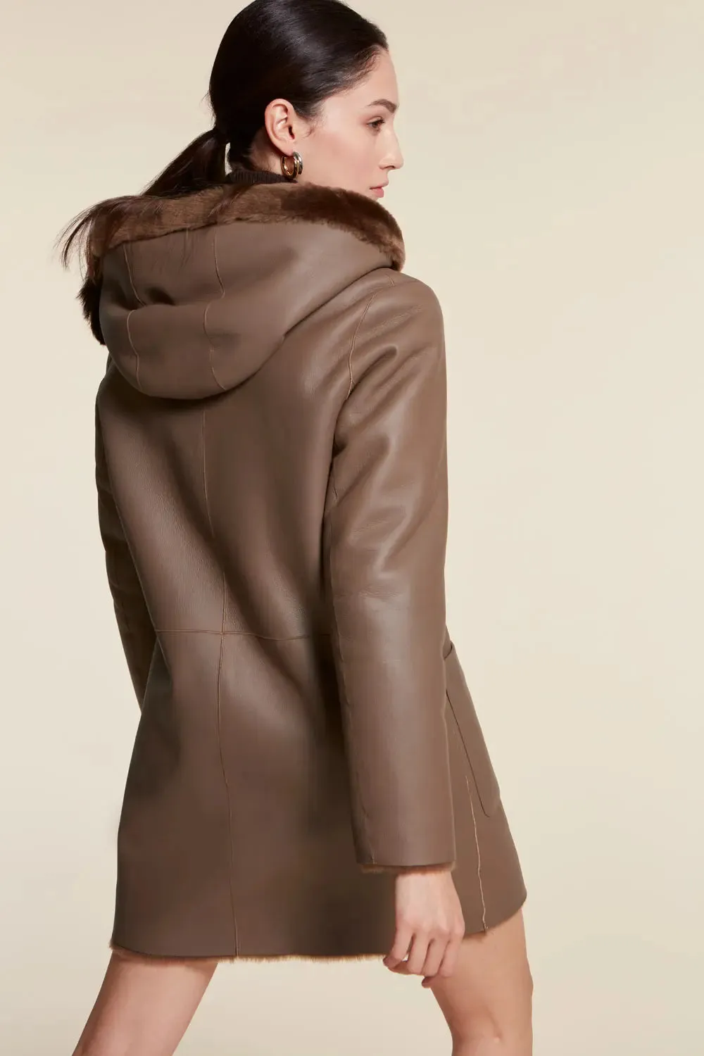 Ladies sheepskin coat