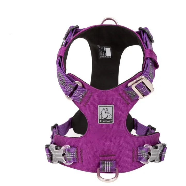 Lightweight 3M reflective Harness Purple L For Dogs