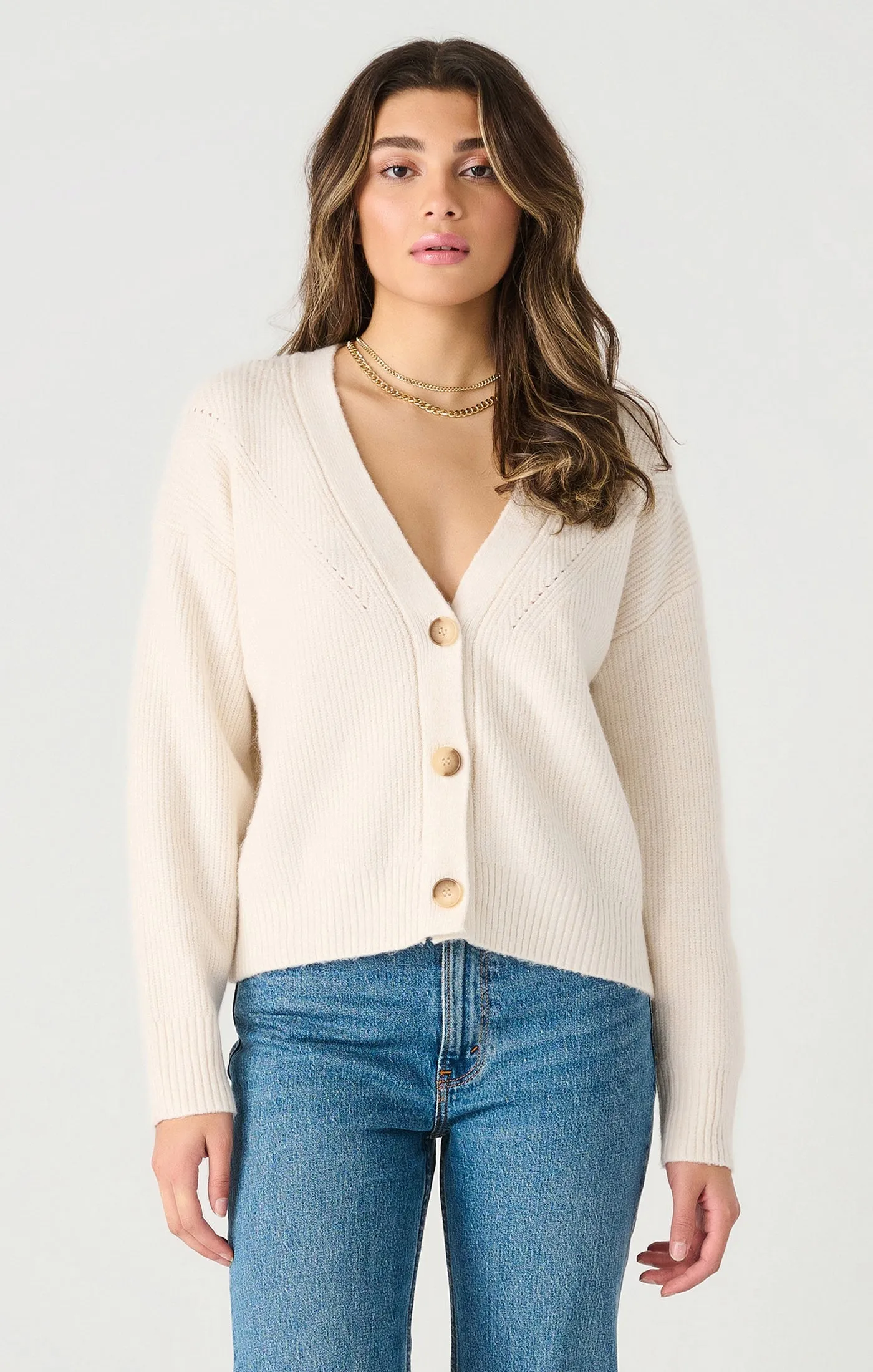 Long Sleeve Button Front Cardigan