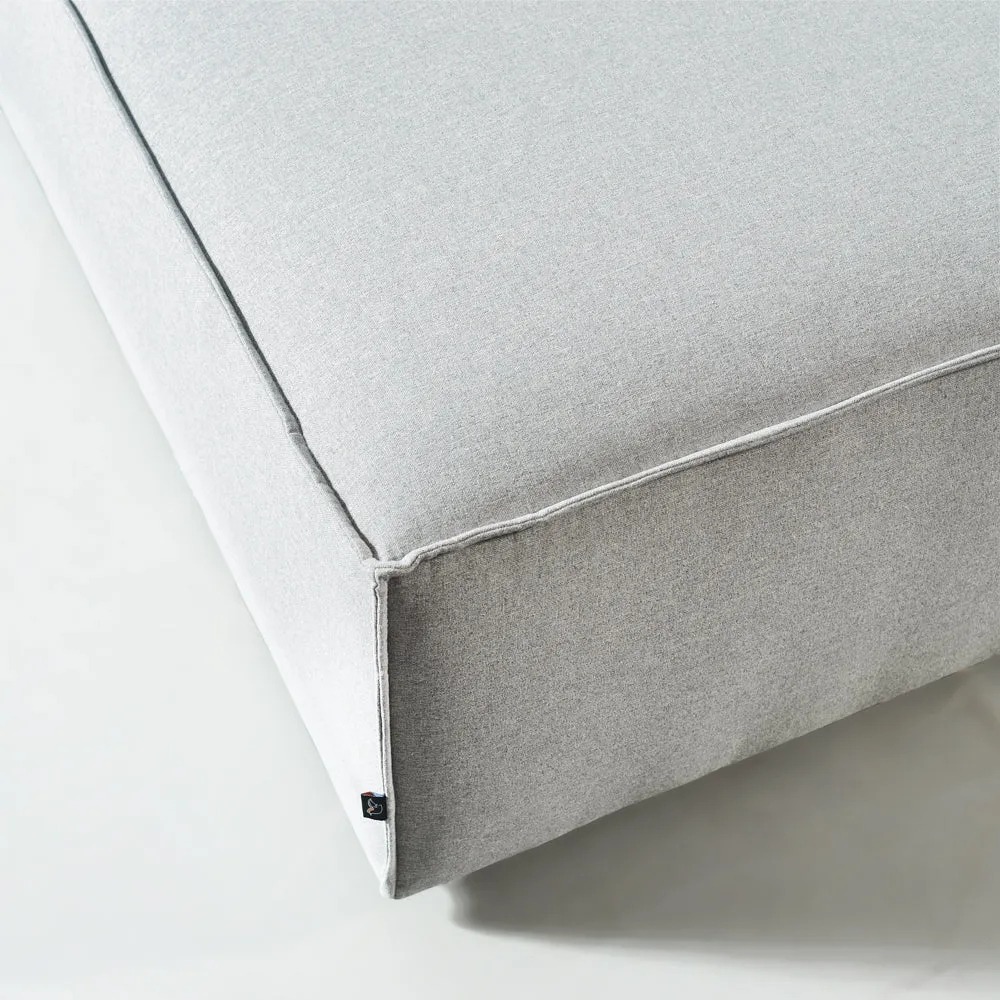 MASON - Grey Fabric Ottoman