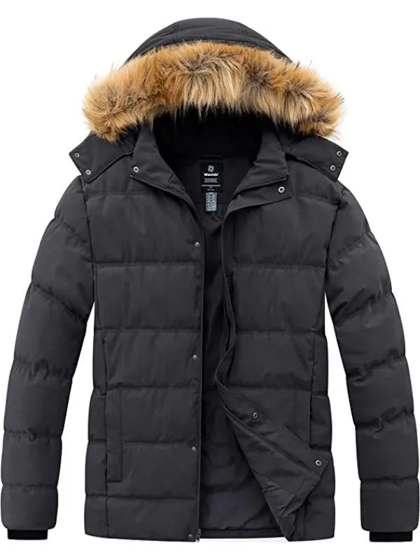 Men's Big & Tall Warm Winter Coat Plus Size Puffer Jacket