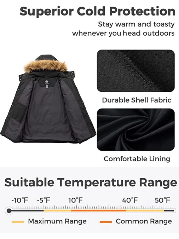 Men's Big & Tall Warm Winter Coat Plus Size Puffer Jacket