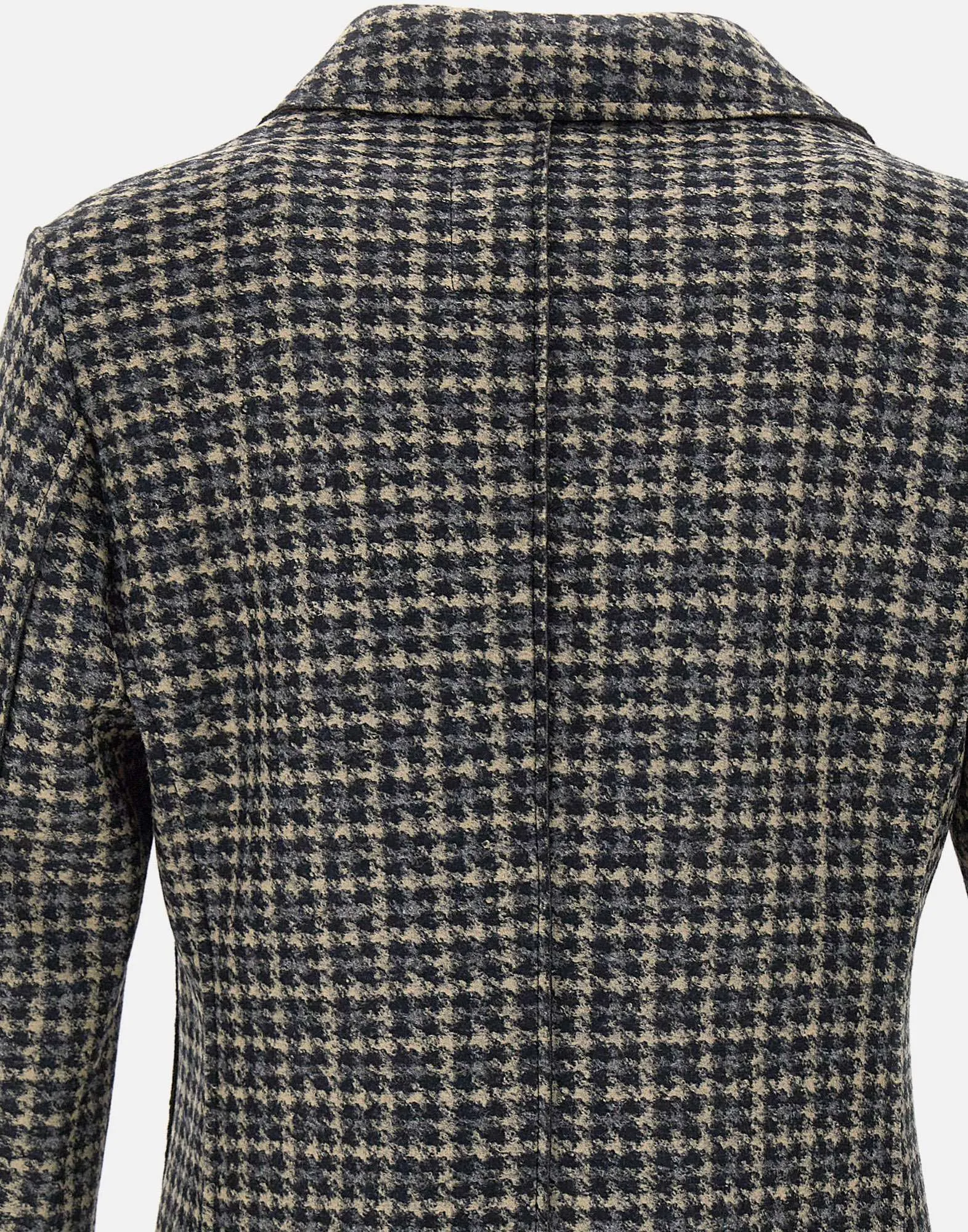 Men's Houndstooth Coat in Blue