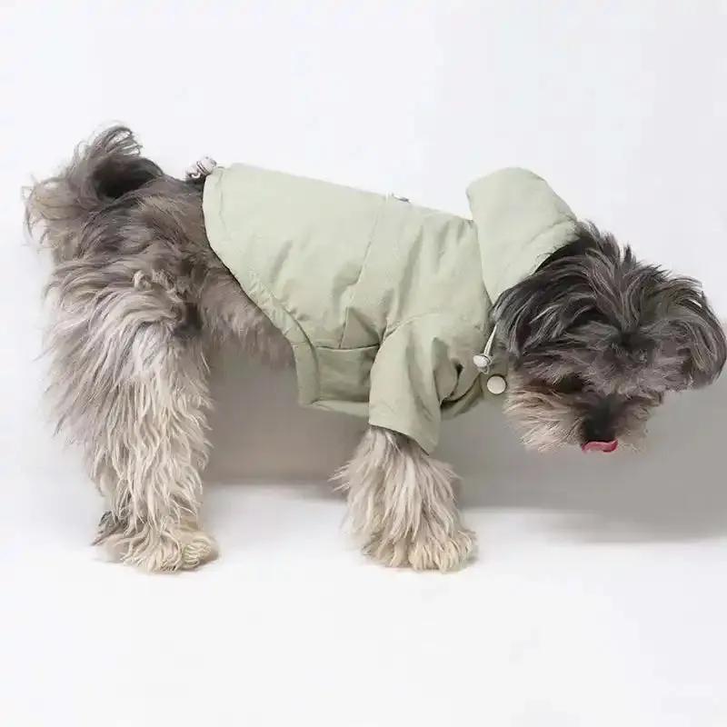 MiAmore Dog Raincoat / Parka - Light Moss