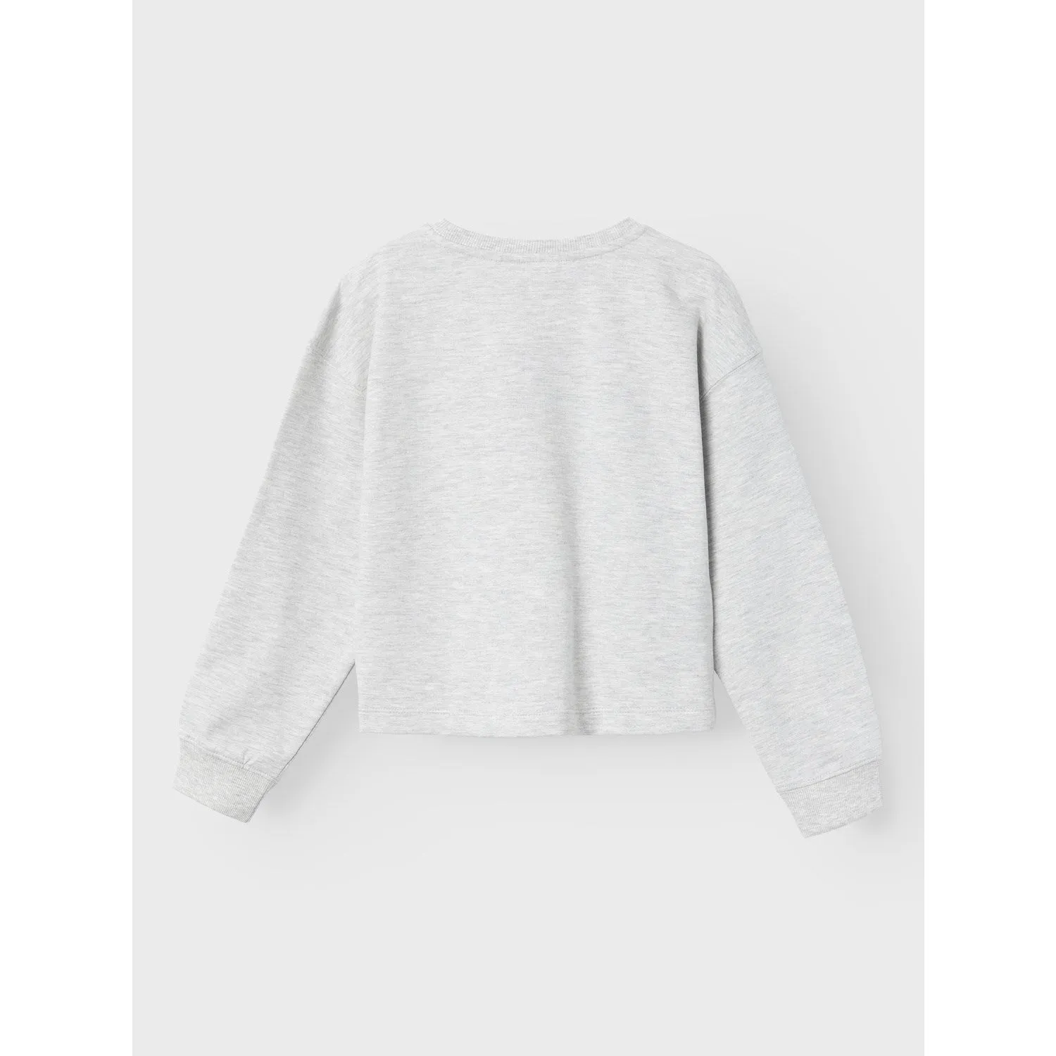 Name It Light Grey Melange Losefine Loose Short Sweatshirt