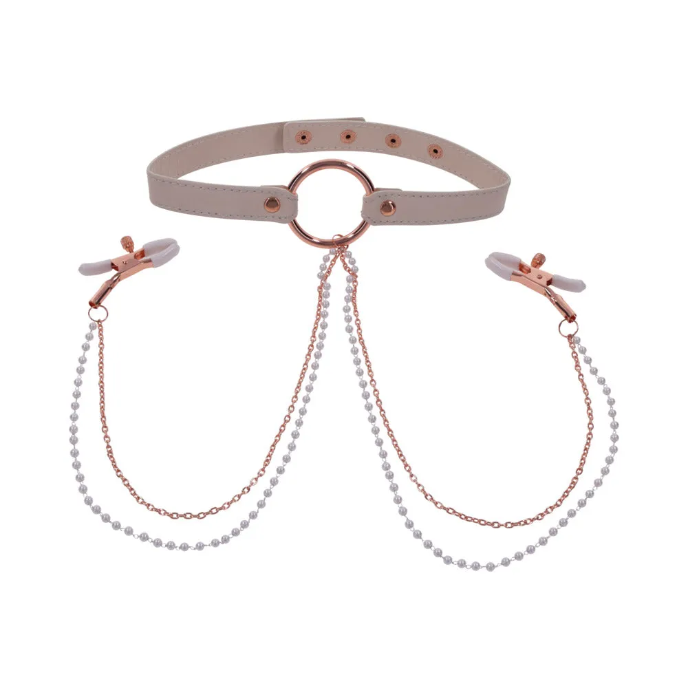 Peaches 'n Cream Collar and Nipple Clamps