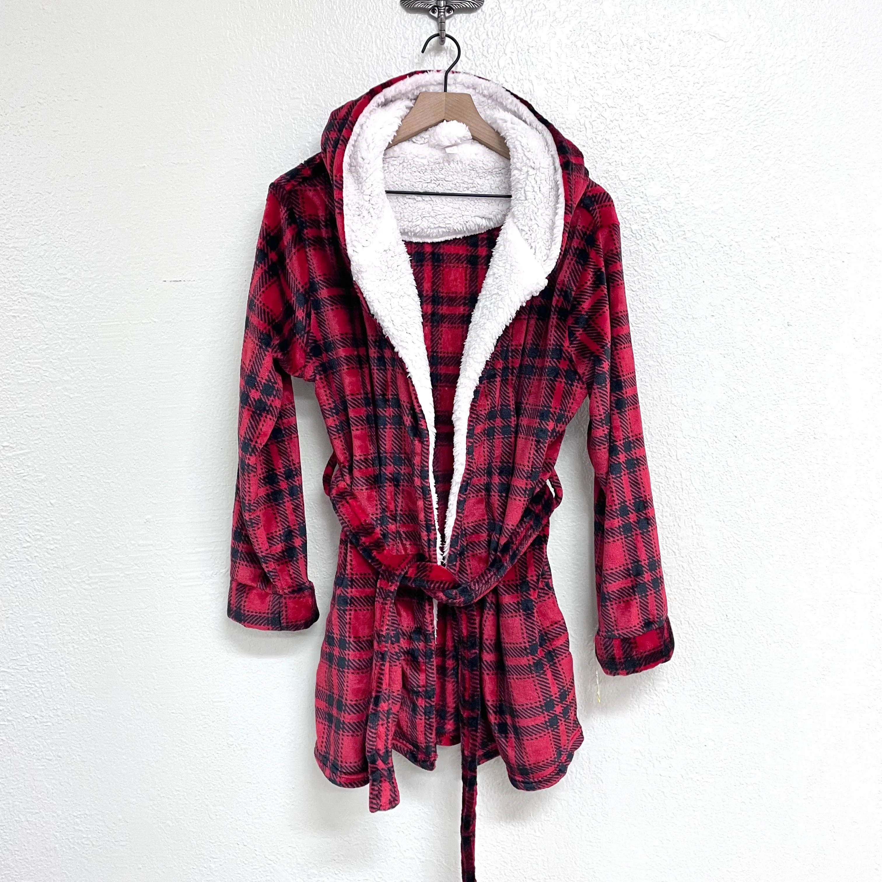 Plaid Fleece Robe