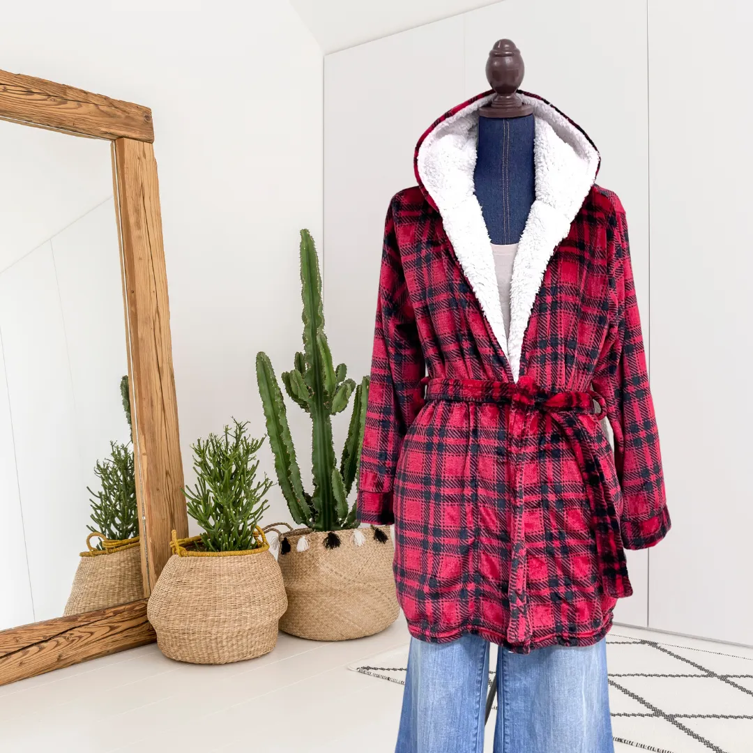 Plaid Fleece Robe