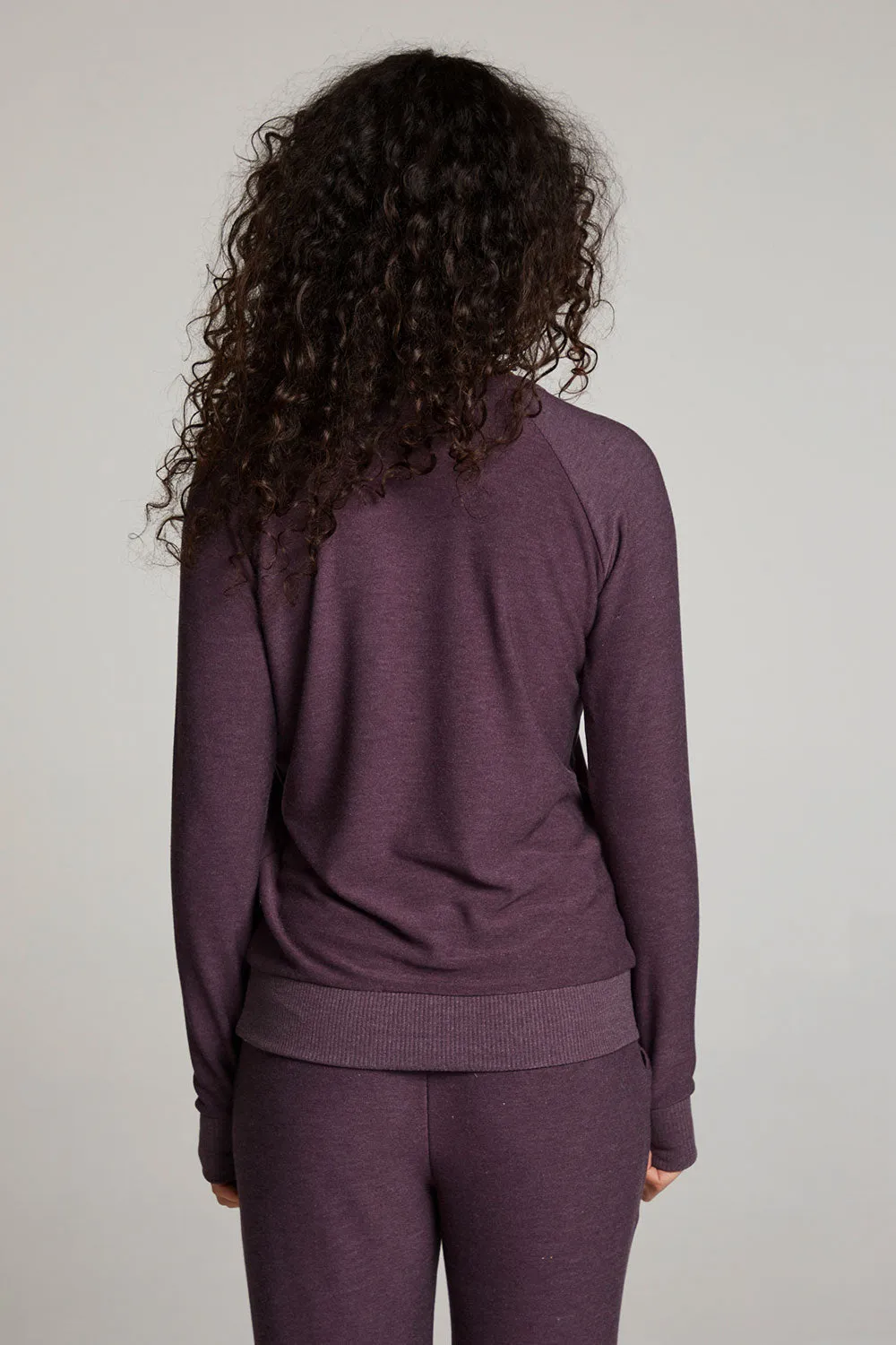 Plum Perfect Long Sleeve Raglan Pullover