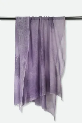 PLUM SCARF IN HAND DYED CASHMERE